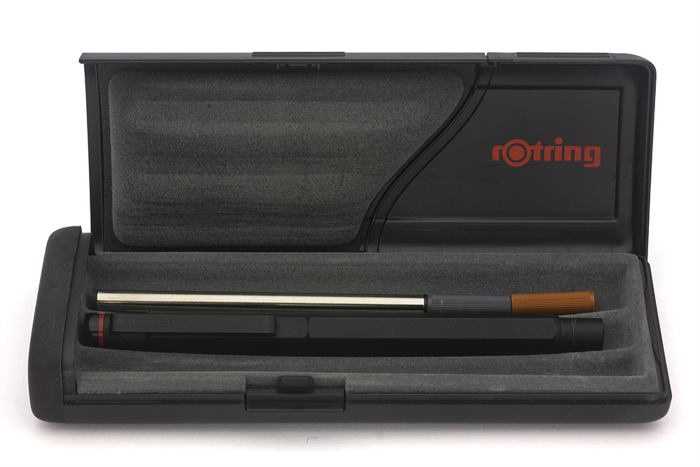 Rotring Newton Rollerball Pen - Matte Black w/Red Accent Ring